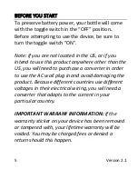 Preview for 5 page of Mini Gadgets BBSBottle User Manual