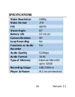 Preview for 16 page of Mini Gadgets CAMSTICK1080P User Manual