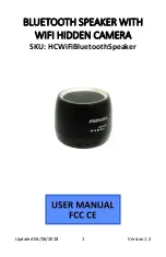 Mini Gadgets HCWiFiBluetoothSpeaker User Manual preview