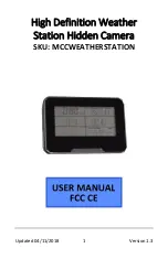 Preview for 1 page of Mini Gadgets MCCWEATHERSTATION User Manual