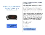 Preview for 1 page of Mini Gadgets MiniClockCamHD User Manual