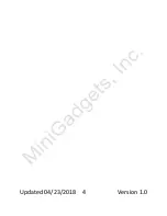 Preview for 5 page of Mini Gadgets MQ350 User Manual