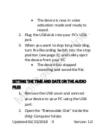 Preview for 10 page of Mini Gadgets MQ350 User Manual