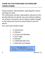 Preview for 2 page of Mini Gadgets OmniLamp User Manual