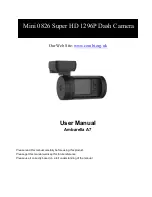 Mini 0826 User Manual preview