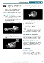 Preview for 73 page of Mini Clubman 2019 Owner'S Manual