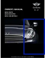 Mini COOPER S Owner'S Manual предпросмотр