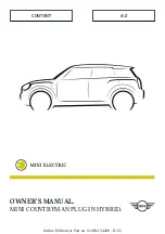 Mini COUNTRYMAN PLUG-IN HYBRID Owner'S Manual preview