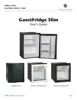 Preview for 1 page of Minibar Systems GuestFridge Slim User Manual