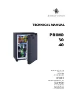 Minibar Systems Primo 30 Technical Manual preview