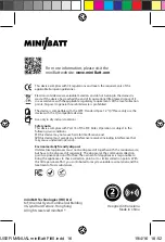 Предварительный просмотр 16 страницы miniBatt Fi80 User Manual