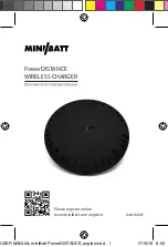 Предварительный просмотр 1 страницы miniBatt PowerDISTANCE Instructions Manual