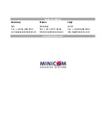 Предварительный просмотр 86 страницы Minicom 5UM20114 Operating Manual