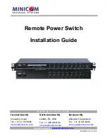 Предварительный просмотр 1 страницы Minicom Remote Power Switch Installation Manual