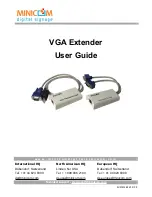 Предварительный просмотр 1 страницы Minicom VGA Extender User Manual