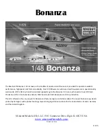 Minicraft Models Bonanza 11676 Instructions Manual preview