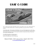 Minicraft Models USAF C-130H Assembly Instructions Manual preview