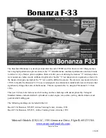 MINICRAFT Bonanza F-33 Instructions Manual preview