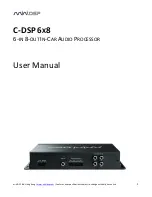 miniDSP C-DSP 6X8 User Manual предпросмотр