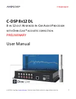 miniDSP C-DSP 8X12 DL User Manual предпросмотр