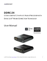 Предварительный просмотр 1 страницы miniDSP DDRC-24 User Manual