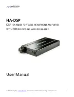 miniDSP HA-DSP User Manual предпросмотр