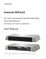 Предварительный просмотр 1 страницы miniDSP HARMONY DSP 8X12 User Manual