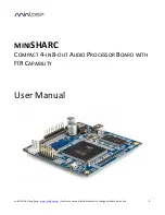 miniDSP MINISHARC User Manual предпросмотр