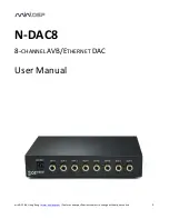 miniDSP N-DAC8 User Manual предпросмотр