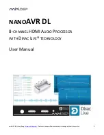 Предварительный просмотр 1 страницы miniDSP NANOAVR DL User Manual