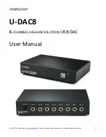 miniDSP U-DAC8 User Manual предпросмотр