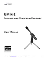 Предварительный просмотр 1 страницы miniDSP UMIK-2 User Manual