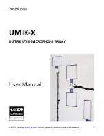 Предварительный просмотр 1 страницы miniDSP UMIK-X User Manual