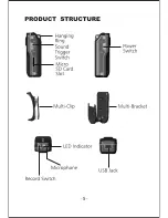 Предварительный просмотр 8 страницы MiniDV MD90 User Manual