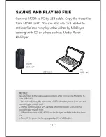 Предварительный просмотр 14 страницы MiniDV MD90 User Manual