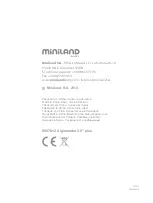 Preview for 124 page of miniland baby digimonitor 3.5 plus Manual