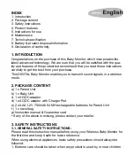 Preview for 24 page of miniland baby digital advanced Manual