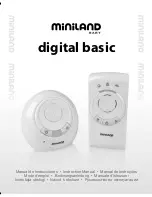 miniland baby digital basic Instruction Manual preview