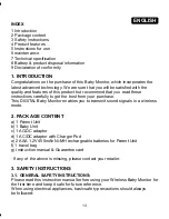 Preview for 13 page of miniland baby digital basic Instruction Manual