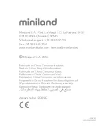 Предварительный просмотр 32 страницы miniland 89196 Instruction Manual, Quick Manual, And Warranty