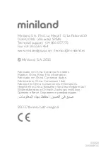 Предварительный просмотр 44 страницы miniland 89337 Instruction Manual, Quick Manual, And Warranty Card