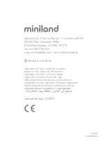 Preview for 36 page of miniland natural sleeper Manual