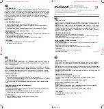 miniland naturSquare Series Quick Start Manual preview