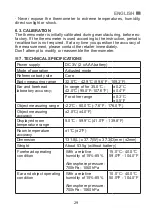 Предварительный просмотр 29 страницы miniland Thermosense Manual