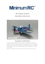 Preview for 1 page of MinimumRC F6F Hellcat Assembly Instructions Manual