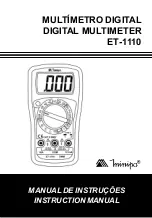 Minipa ET-1110 Instruction Manual preview
