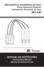 Minipa MFA-840 Instruction Manual предпросмотр