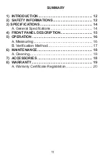 Preview for 12 page of Minipa MFA-840 Instruction Manual