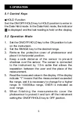 Preview for 6 page of Minipa MLM-1011 Instruction Manual