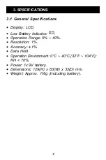 Предварительный просмотр 5 страницы Minipa MWD-14A Instruction Manual